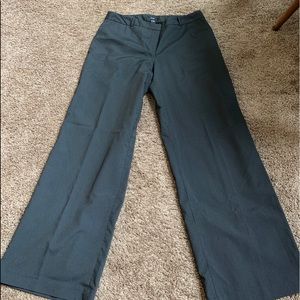 Alfani Black Pinstriped Wide Leg Slacks